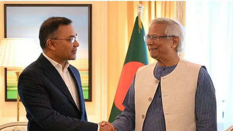 অধ্যাপক মুহাম্মদ ইউনূসের সঙ্গে তারেক রহমান
